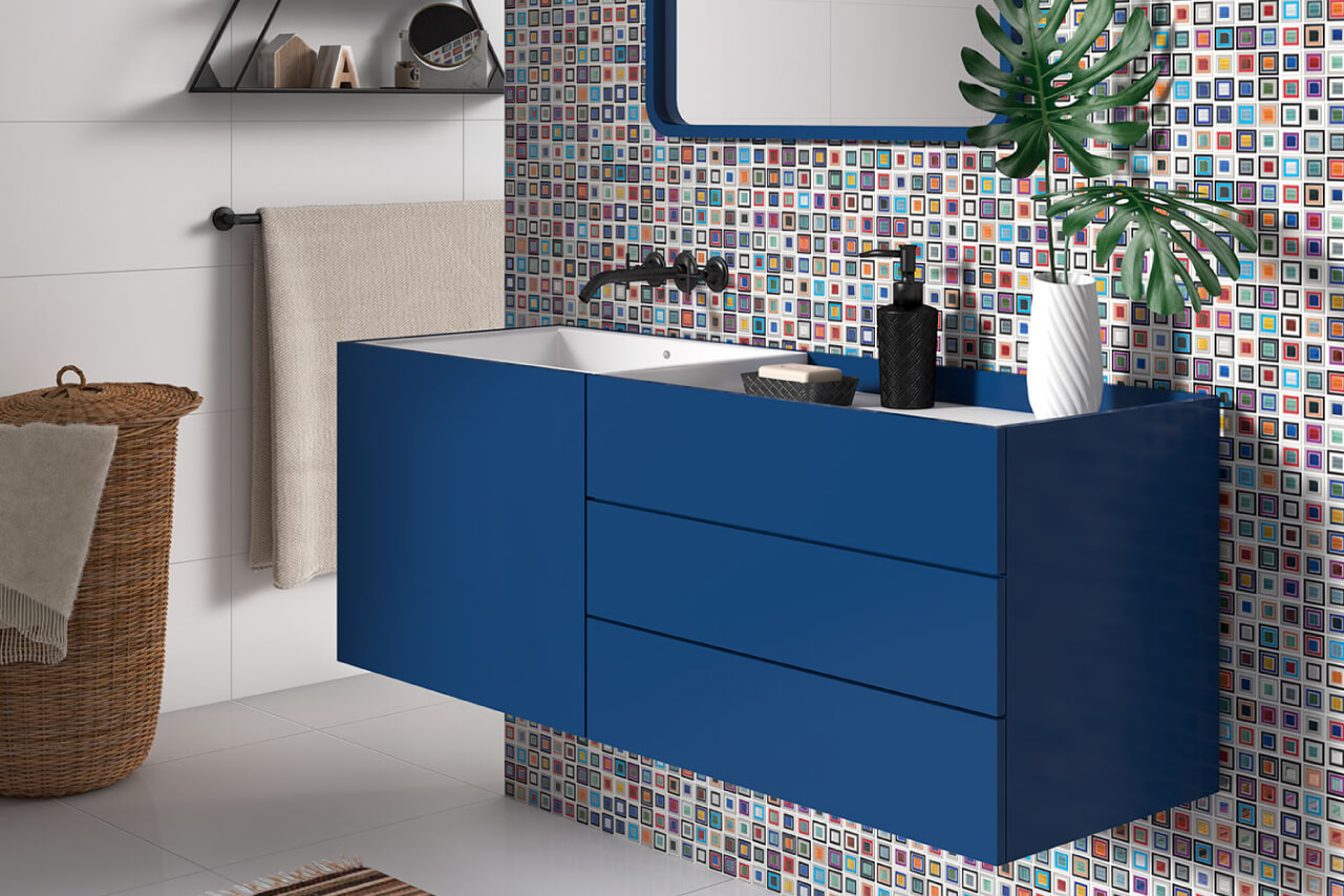 azulejos mosaico baño
